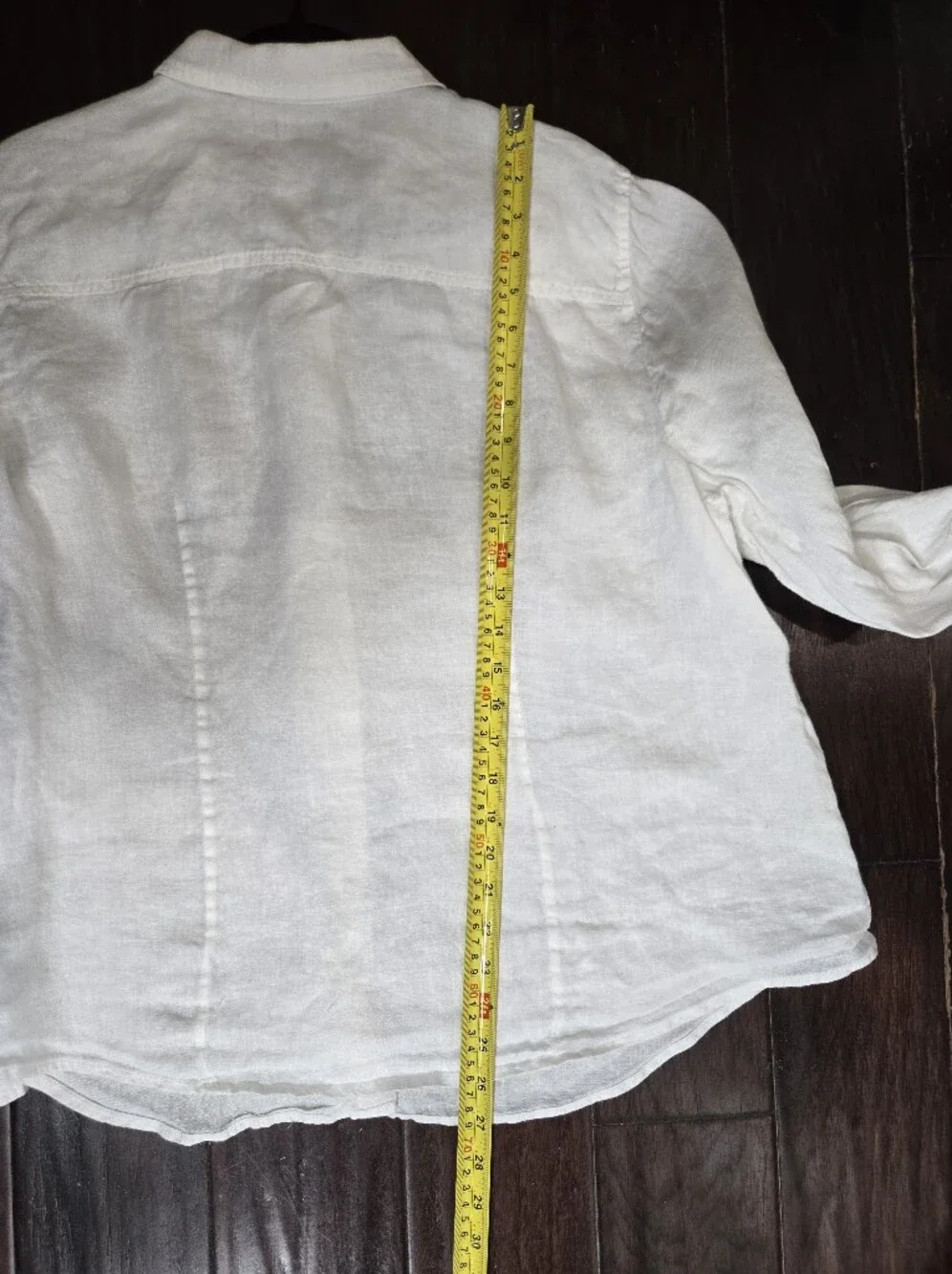 J.Crew Baird McNutt Irish Linen White Button Up Shirt Slim Fit 22 Men
